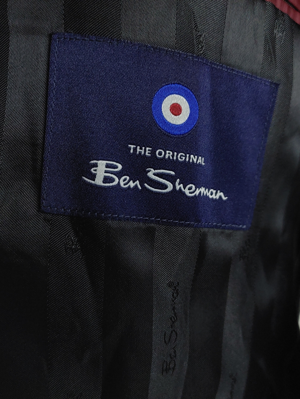 Ben Sherman Black Slim Fit Suit Jacket Size 38R - Picture 9 of 14
